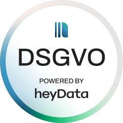 DSGVO-Siegel: Datenschutz betreut von heyData